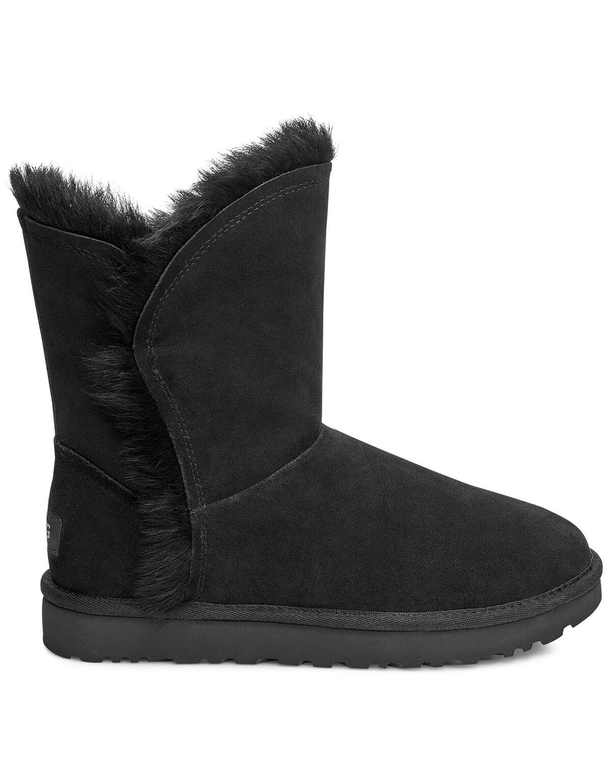 furry black ugg boots