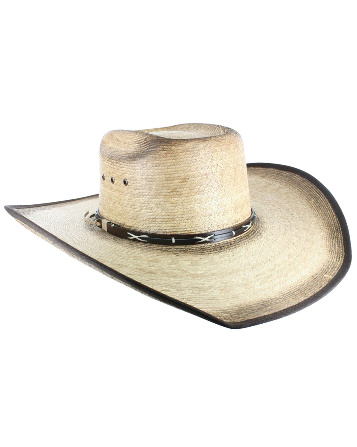 Image #1 - Cody James® Men's Palm Leaf Cowboy Hat, Natural, hi-res