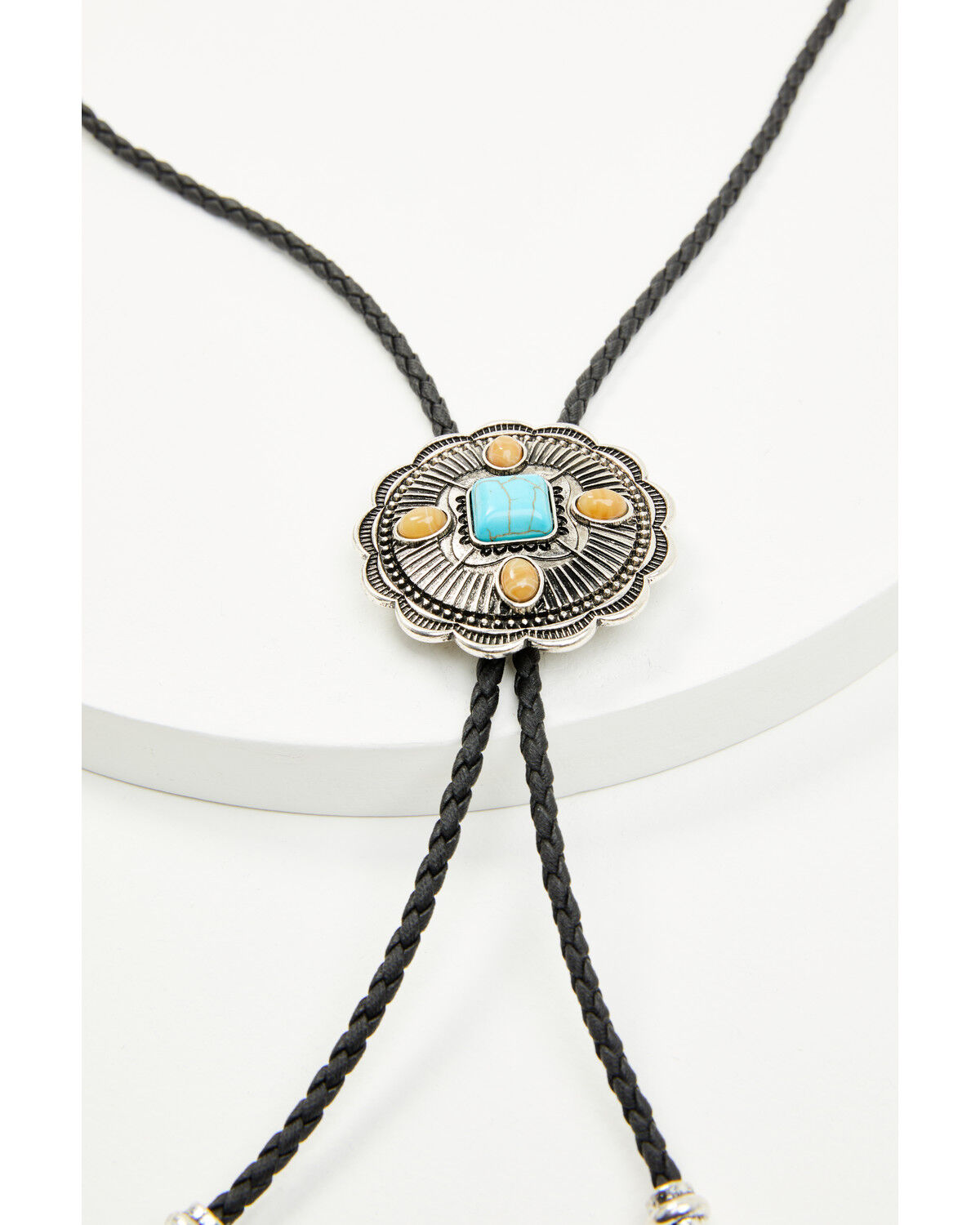 Image #2 - Shyanne Women's Concho Bolo Tie, Silver, hi-res