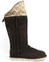 Image #1 - Superlamb Women's Mongol Foldable Cuff Pull On Casual Boots - Round Toe, Chocolate, hi-res