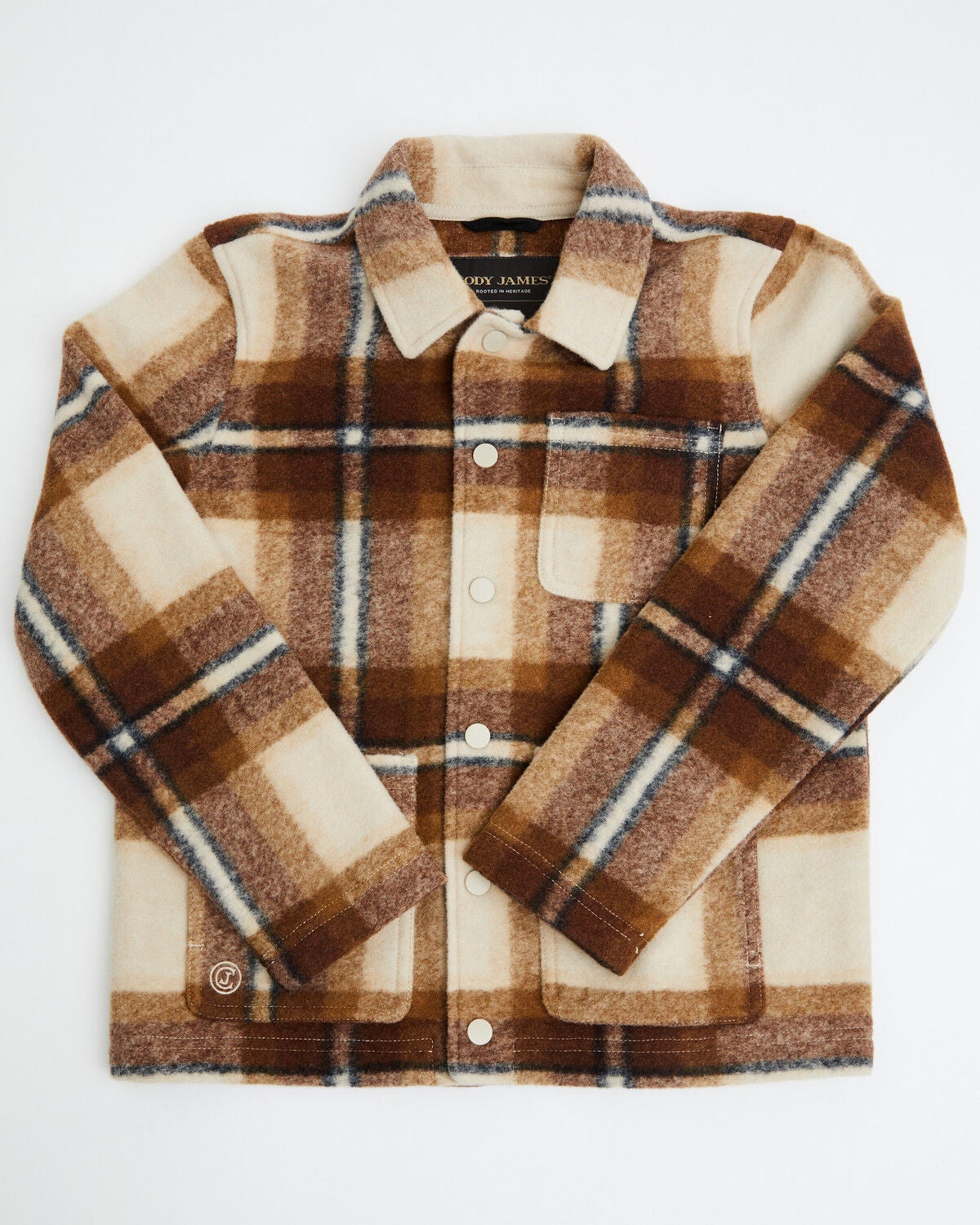 Cody James Boys' Polsbo Fleece Chore Coat, Cream, hi-res