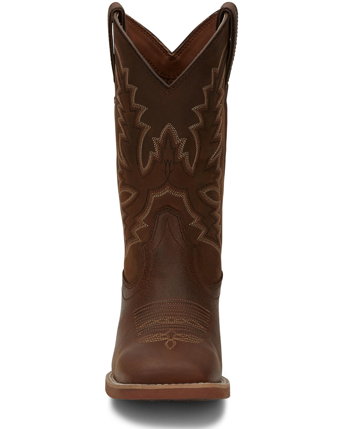 Image #5 - Justin Men's Tallyman Brown Western Boots - Broad Square Toe, , hi-res