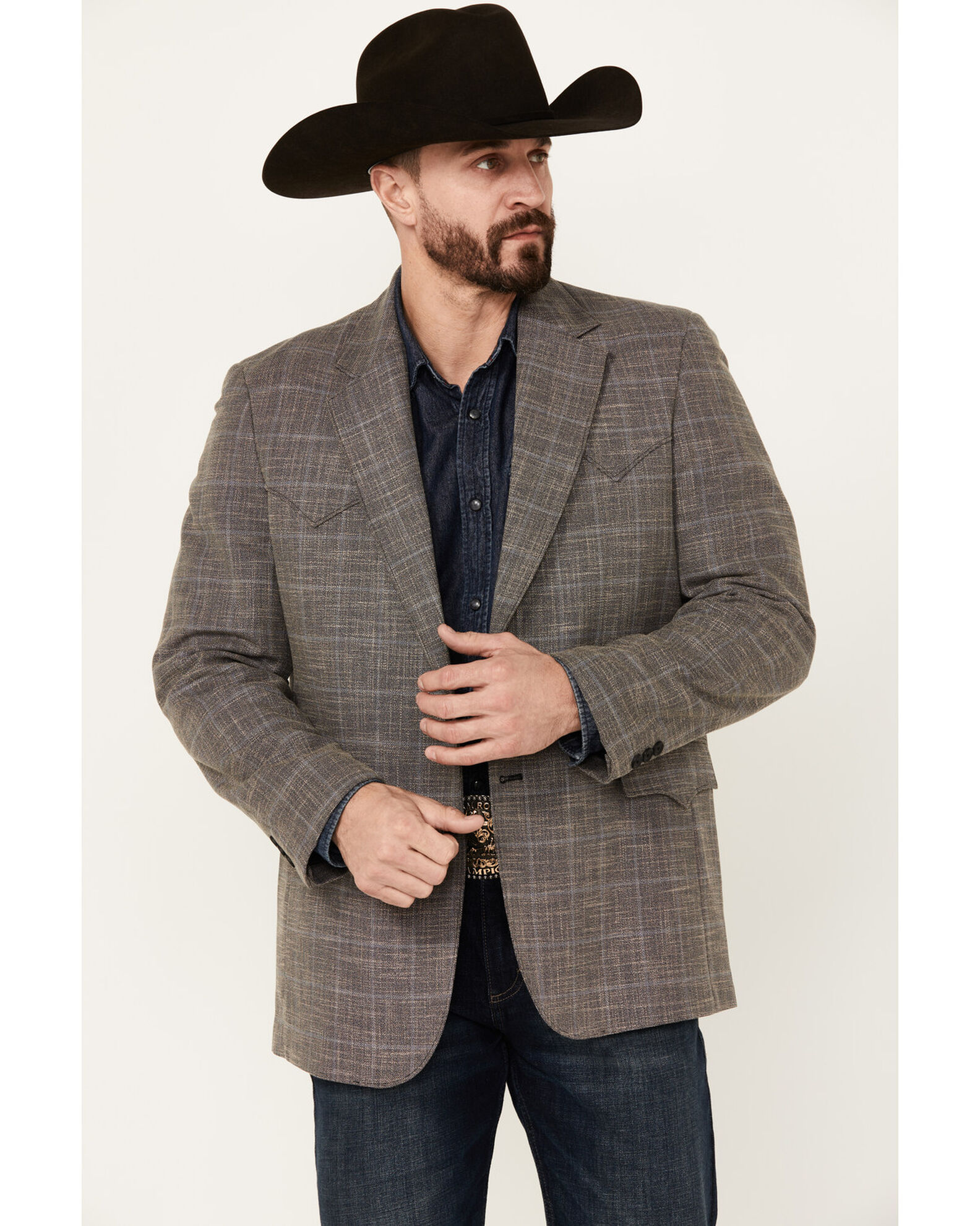 Circle S Men s Plano Sport Coat Big Boot Barn