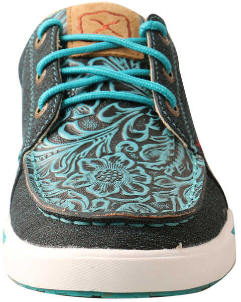 Image #5 - Twisted X Women's Dark Teal Casual Shoes - Moc Toe, Teal, hi-res