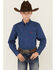 Image #1 - Cinch Boys' Geo Print Long Sleeve Button-Down Western Shirt, Royal Blue, hi-res