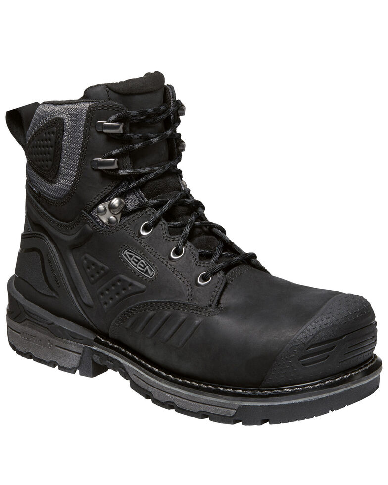black keen work boots