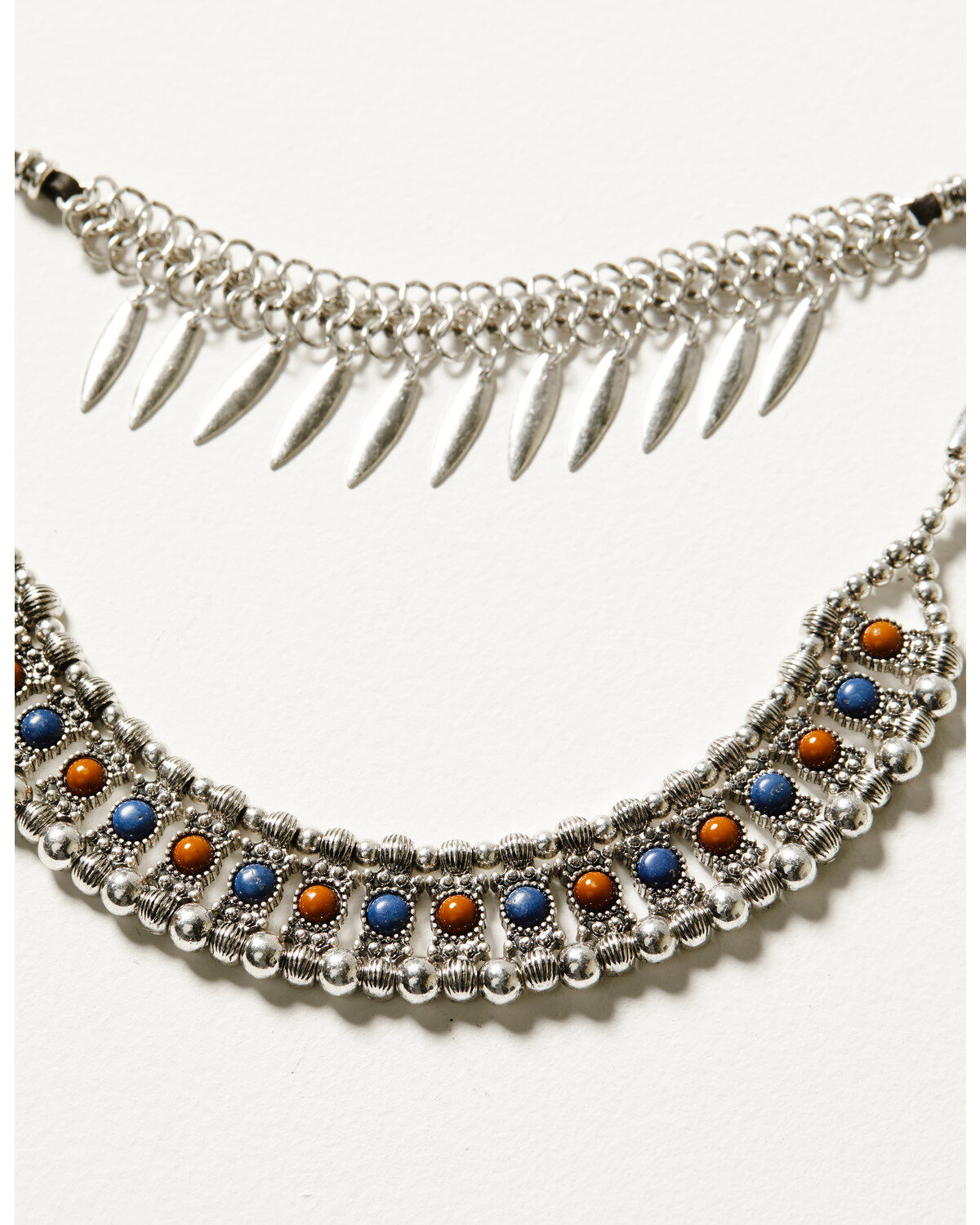 Image #2 - Shyanne Women's Monument Valley Multilayered Necklace, Silver, hi-res