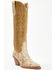 Image #1 - Wonderwest Women's Havannah Tall Western Boots - Snip Toe, Gold, hi-res