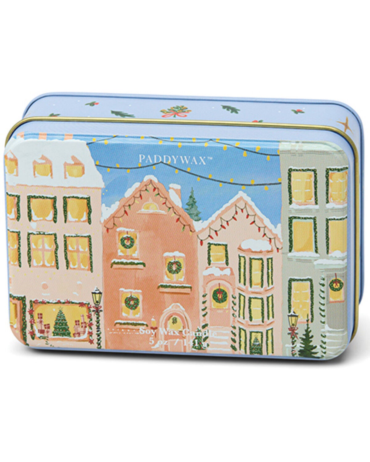 Paddywx Christmas Village 5oz Holiday Tin Candle, Multi, hi-res