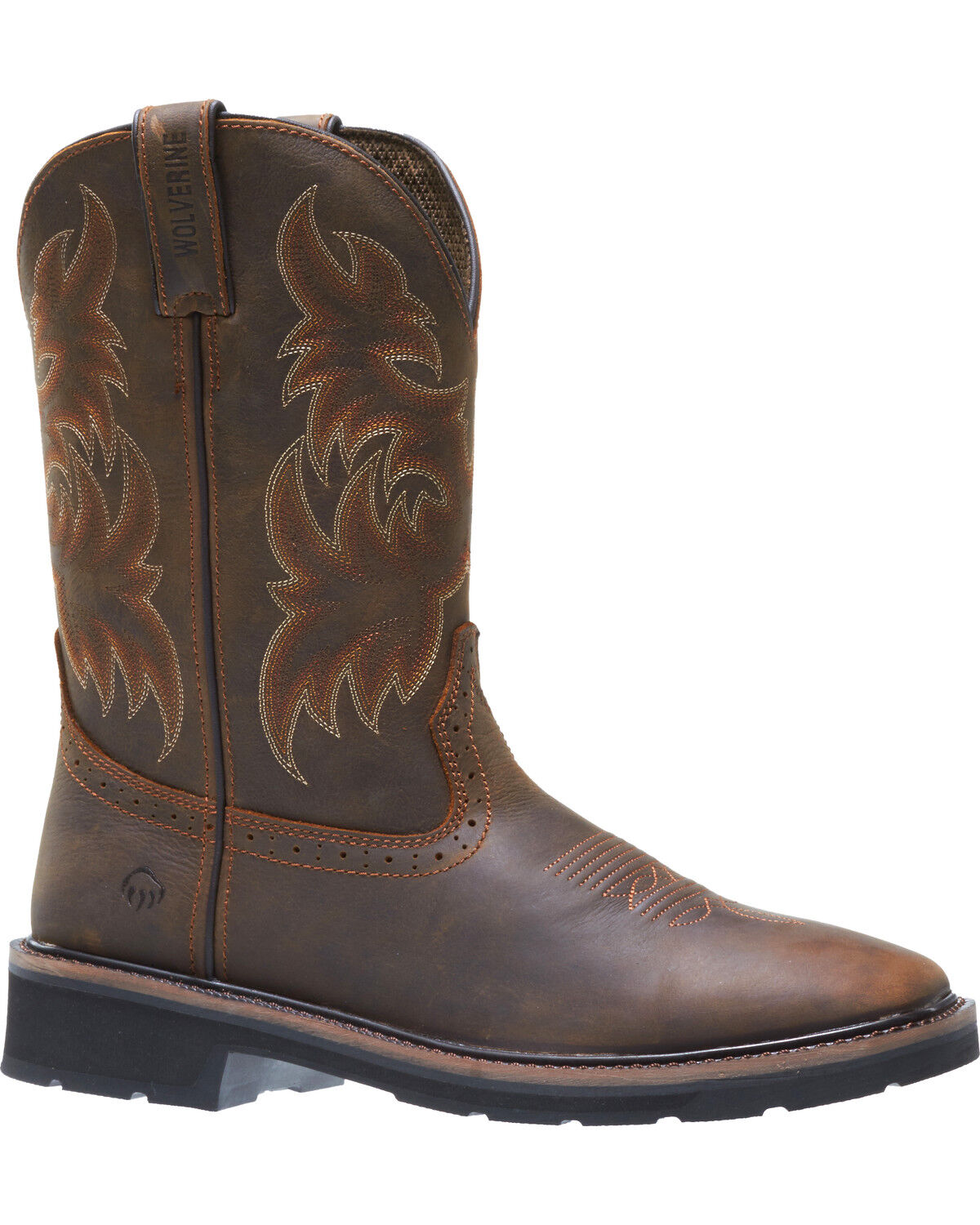 Image #1 - Wolverine Men's Rancher Wellington Work Boots - Steel Toe, Dark Brown, hi-res