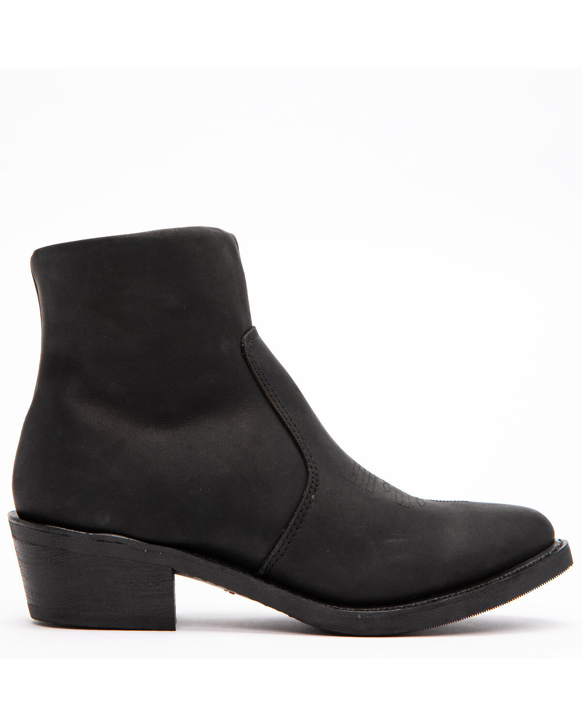 durango black side zip western boot