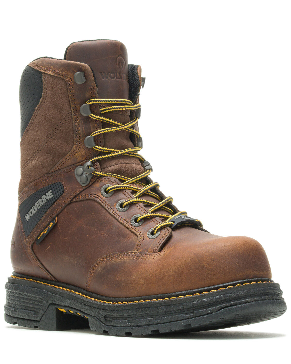 wolverine 8 inch moc toe work boots