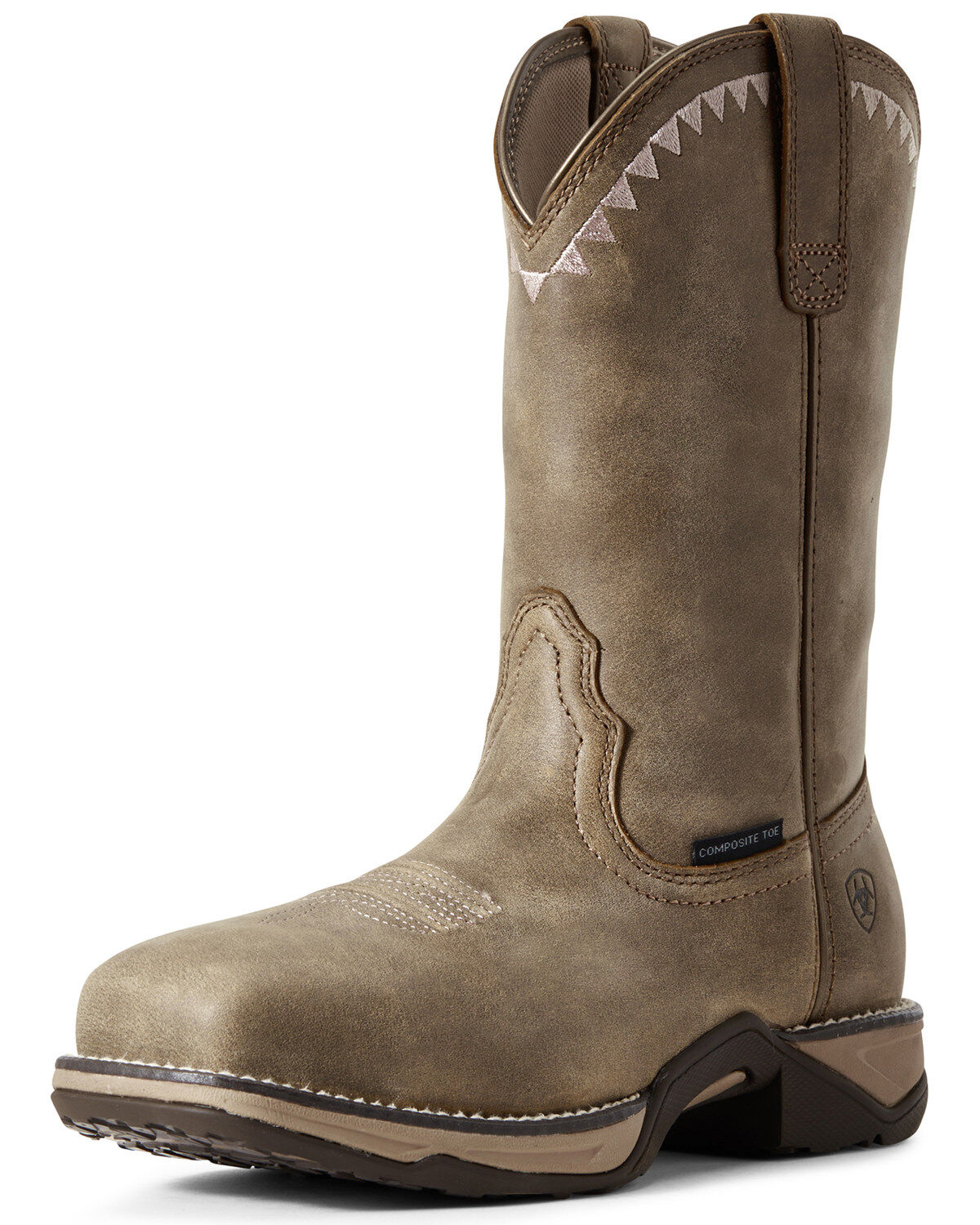 Image #1 - Ariat Women's Anthem Deco Western Work Boots - Composite Toe, Brown, hi-res