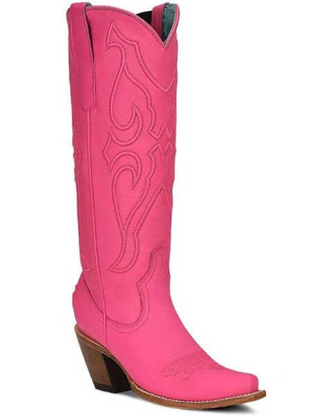 Corral Women's Rushia Tall Western Boots - Snip Toe, Fuchsia, hi-res