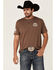 Howitzer Men's Brindle Liberty Defender Graphic Short Sleeve T-Shirt , Brown, hi-res