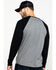 Image #2 - Hawx Men's Black Baseball Raglan Crew Long Sleeve Work Shirt, , hi-res
