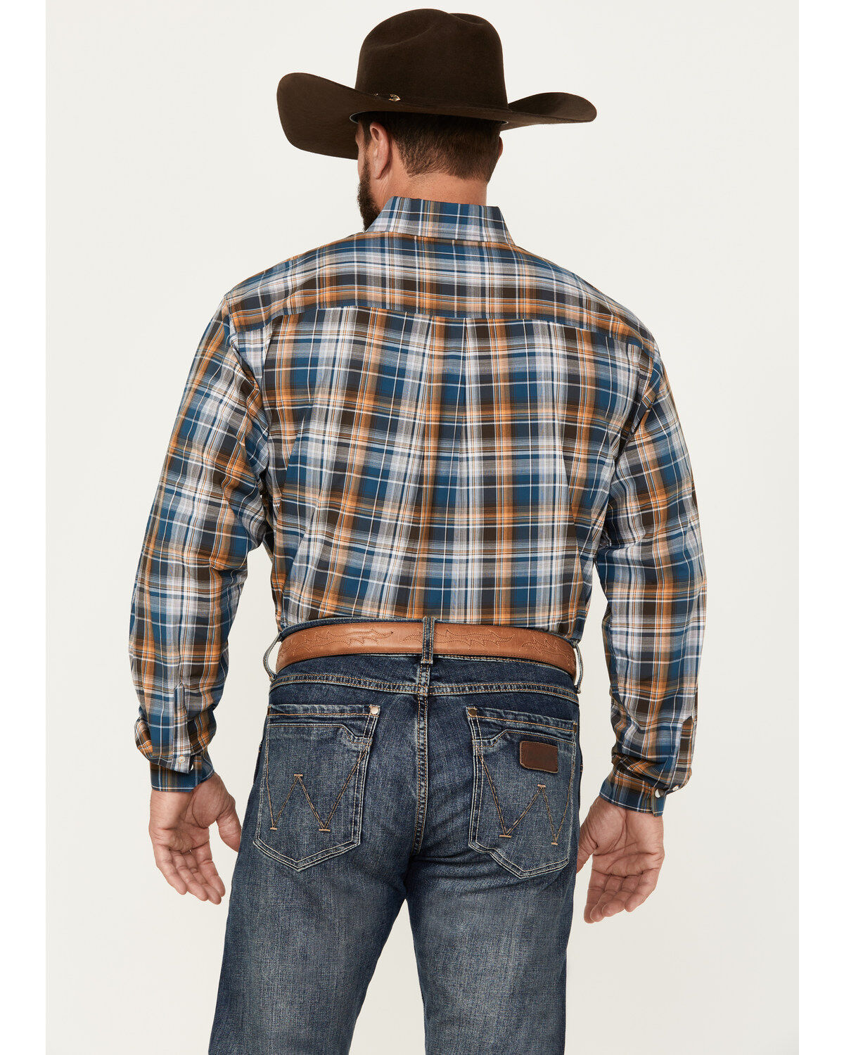 Image #4 - Cinch Men's Plaid Print Long Sleeve Button-Down Western Shirt, , hi-res