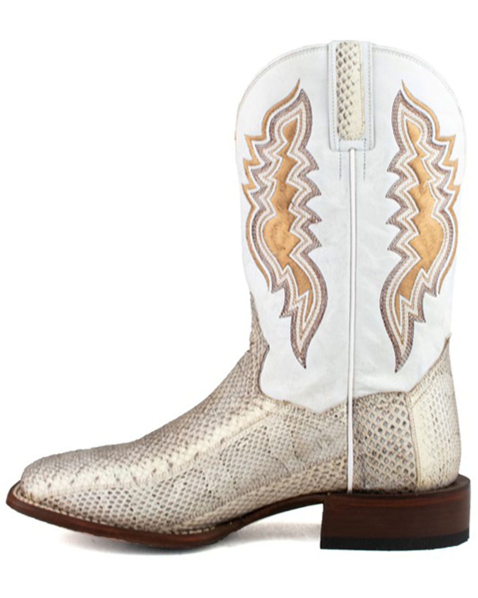 Dan Post Men's Exotic Water Snake Western Boots Broad Square Toe
