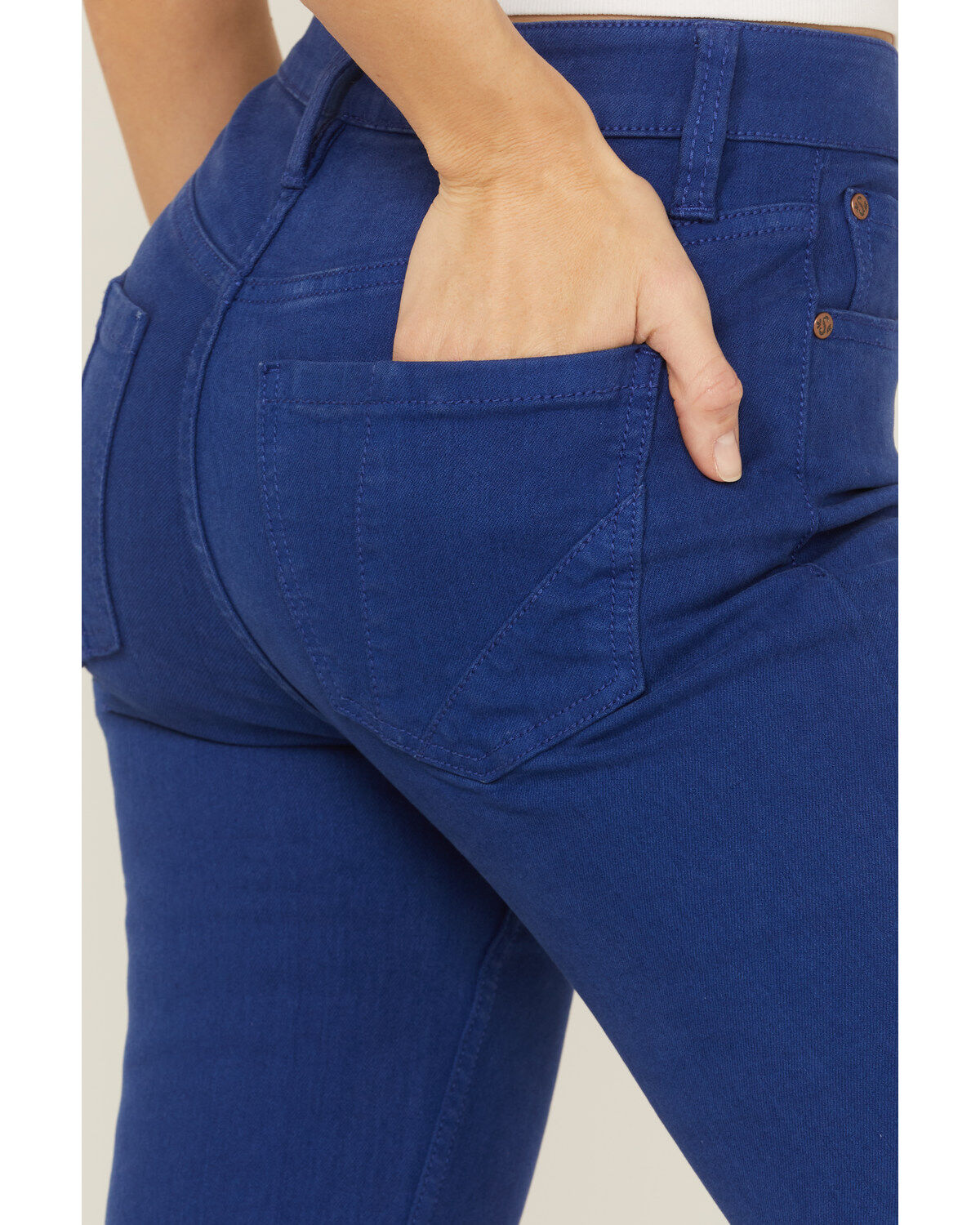 Image #4 - Shyanne Women's Blue High Rise Super Flare Jeans, , hi-res