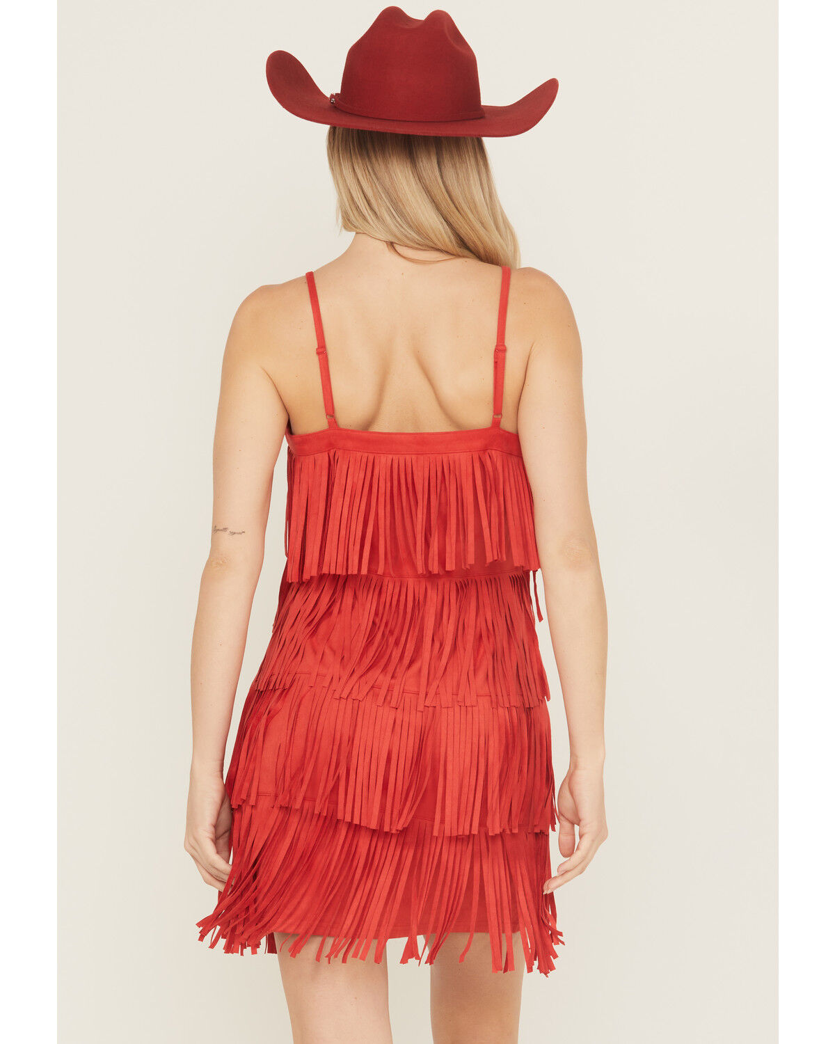 Product Name:  Idyllwind Women's Brixworth Faux Suede Fringe Mini Dress