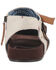 Dingo Women's Savannas Hair On Hide Buckle Side-Zip Leather Sandals, Brown, hi-res