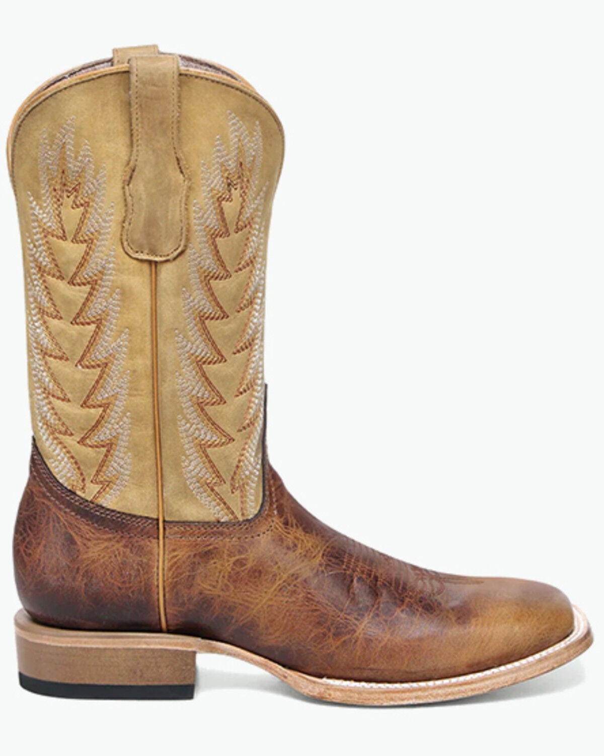 Image #2 - Circle G Men's Western Boots - Broad Square Toe, Honey, hi-res