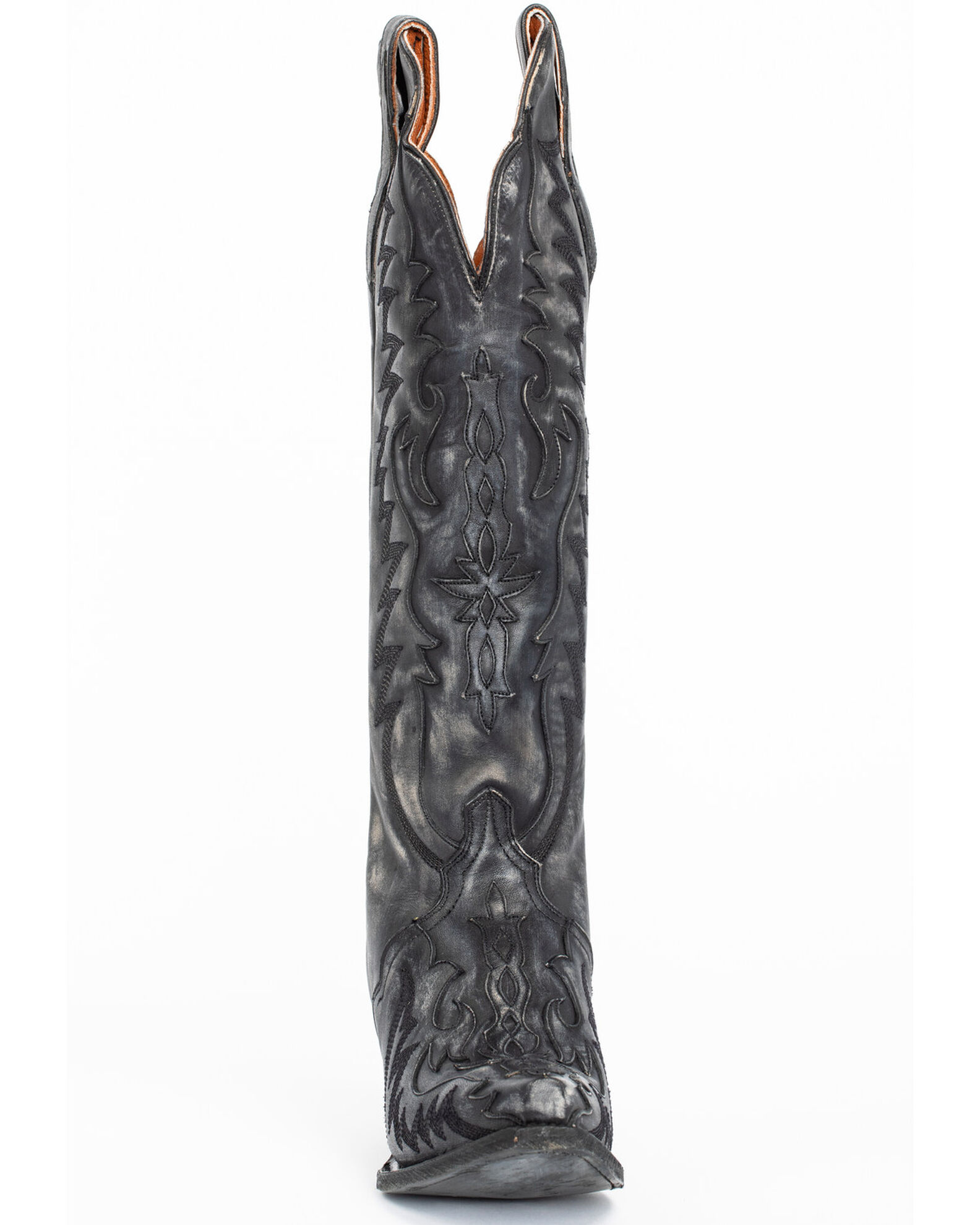 Image #4 - Dan Post Women's Hallie Western Boots - Snip Toe, Black, hi-res