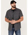 Image #1 - Brothers and Sons Men's Casual Short Sleeve Button-Down Western Shirt, Black, hi-res