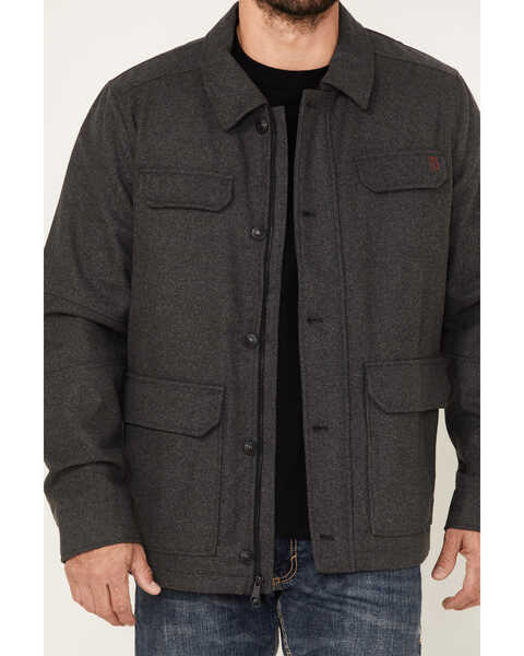 Brothers & Sons Wool Cruiser Jacket, Charcoal, hi-res