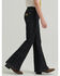 Image #2 - Wrangler X Lainey Wilson Girls' Pull-On Bell Bottoms, Black, hi-res