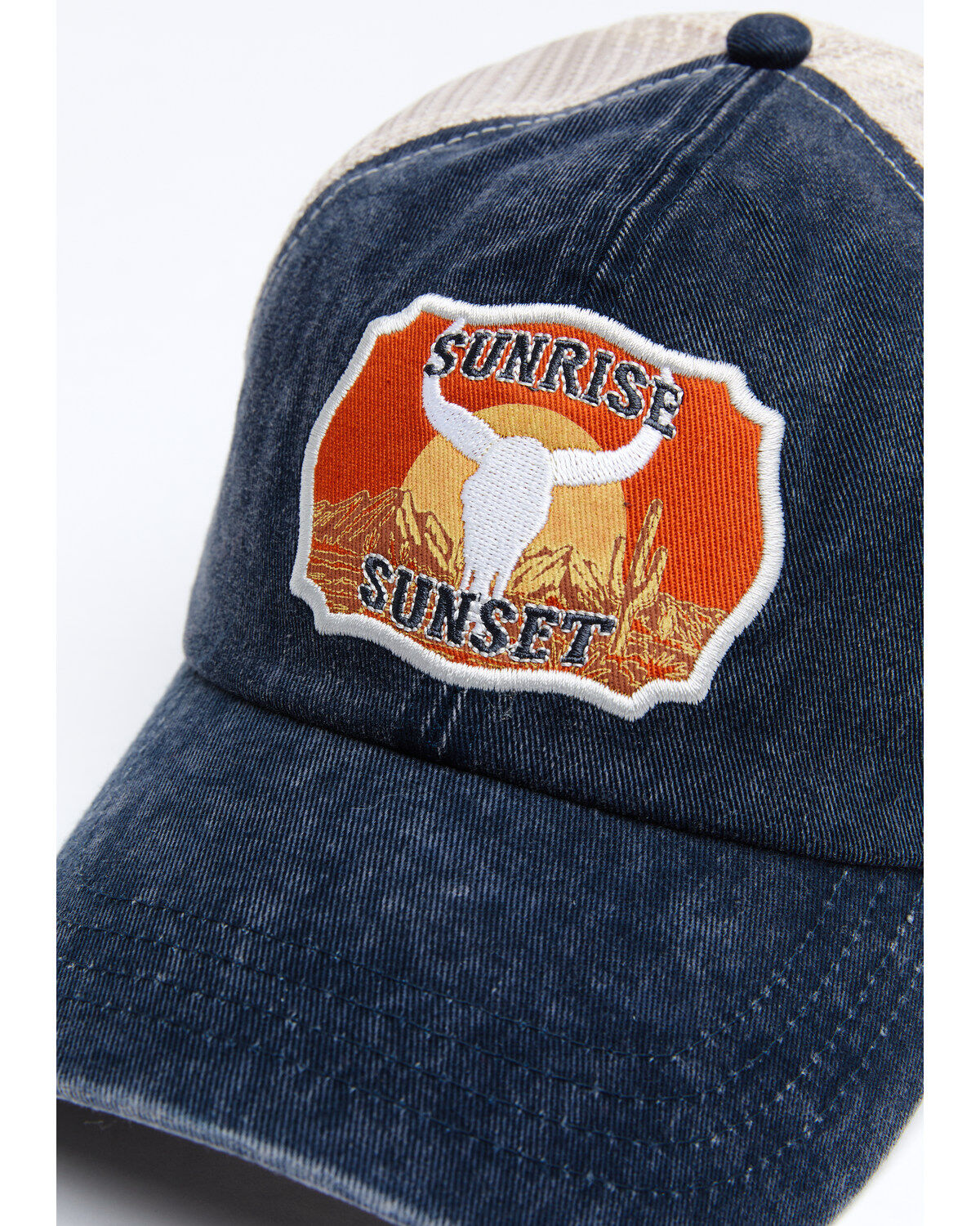 Image #2 - Shyanne Women's Sunrise Sunset Patch Mesh Cap , Teal, hi-res