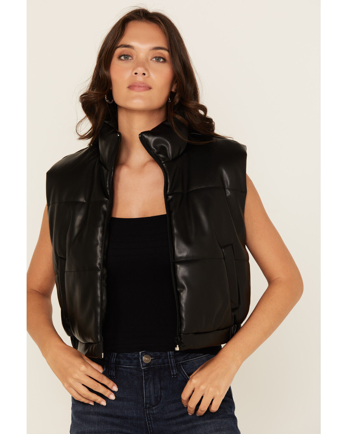 最上の品質な Leather Faux Women's Stoosh Puffer Barn Boot | Vest トップス