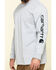 Carhartt Men's Loose Fit Heavyweight Long Sleeve Logo Graphic Work T-Shirt, Hthr Grey, hi-res