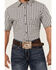 Image #3 - Cody James Men's Plaid Print Short Sleeve Button-Down Stretch Western Shirt, Navy, hi-res
