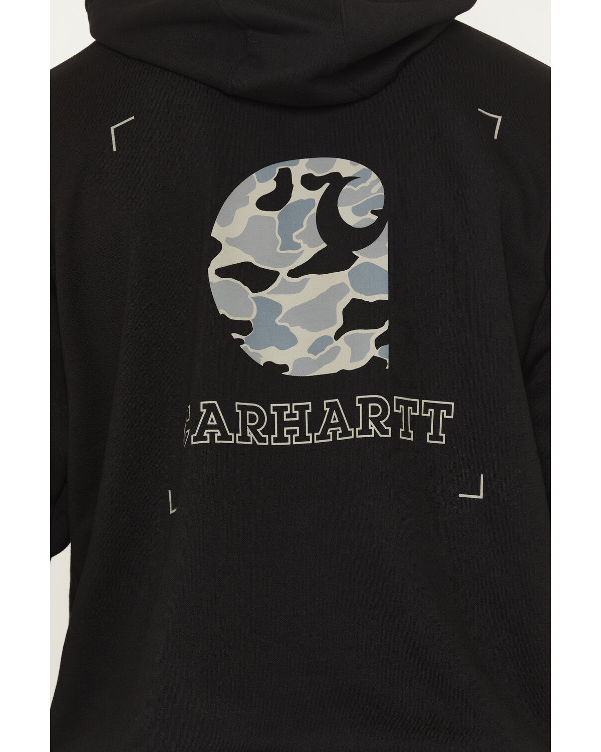 Image #4 - Carhartt Men's Loose Fit Midweight Camo Graphic Hooded Sweatshirt, Black, hi-res