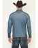 Image #4 - Cowboy Hardware Men's Steerhead Print Long Sleeve Snap Polo, Slate, hi-res