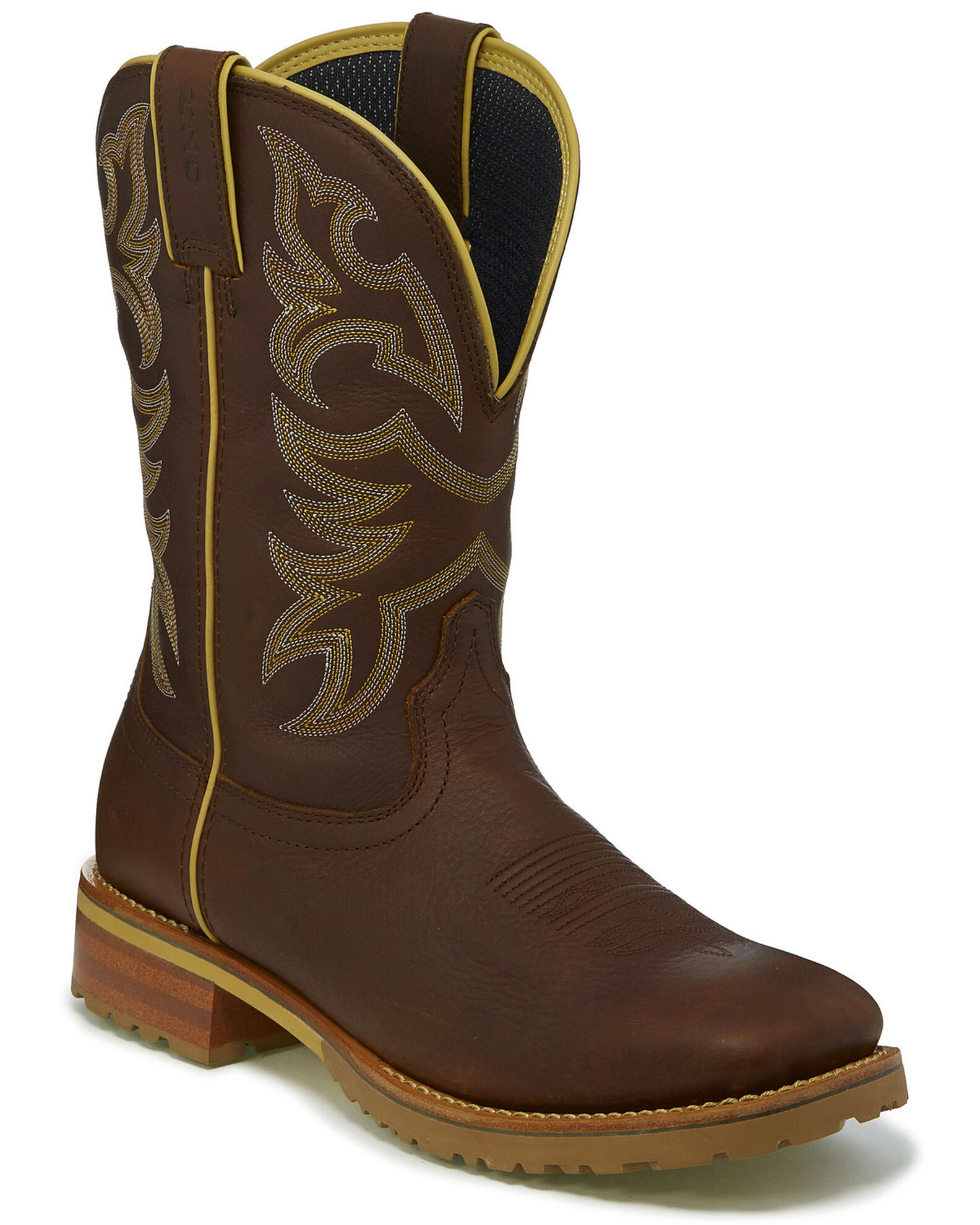 Justin work boots steel toe square toe online