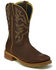 Image #1 - Justin Men's Marshal Whiskey Western Work Boots - Square Toe, Cognac, hi-res