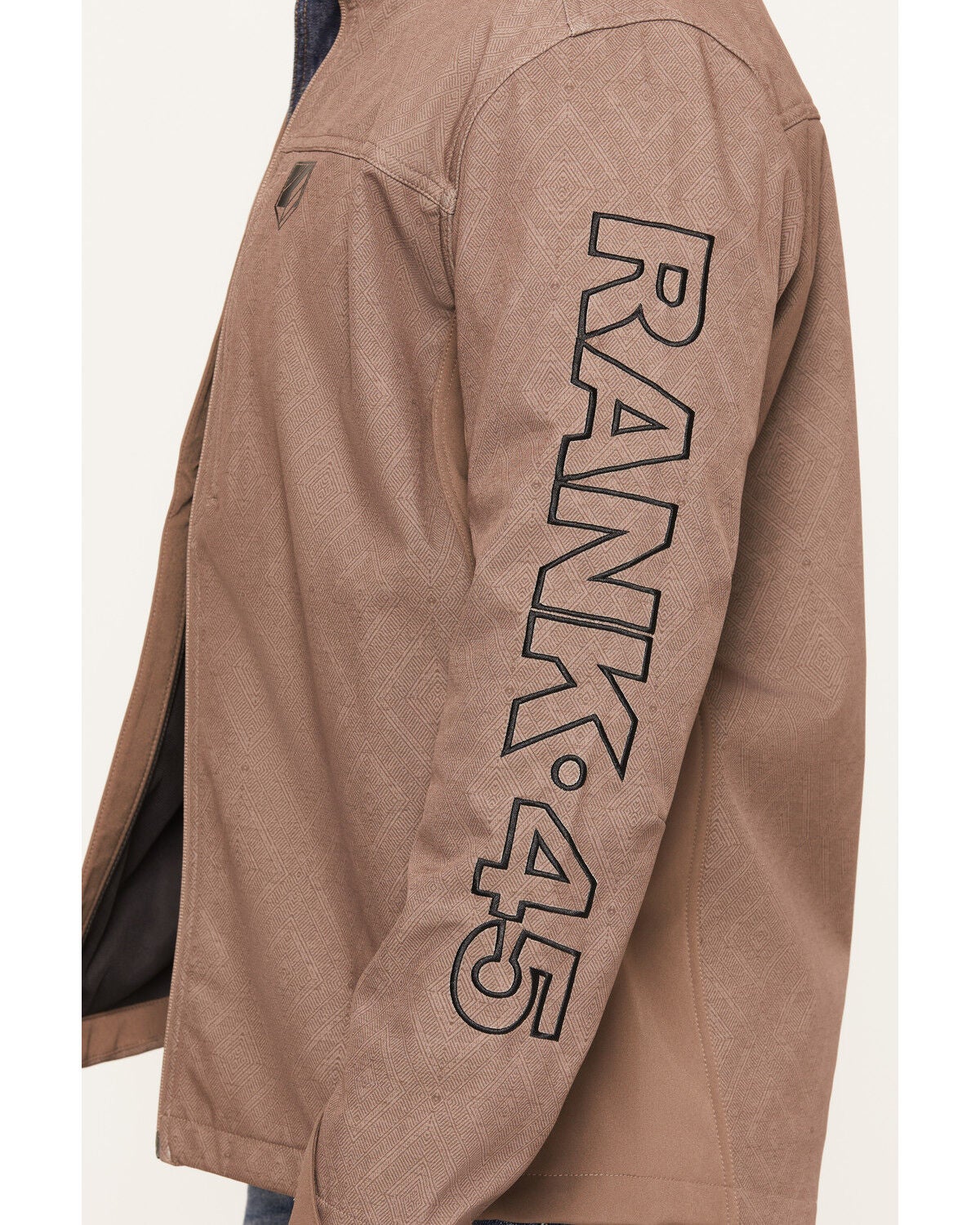 Image #3 - RANK 45&reg; Men's Jasper Southwestern Print Softshell Jacket, Dark Brown, hi-res