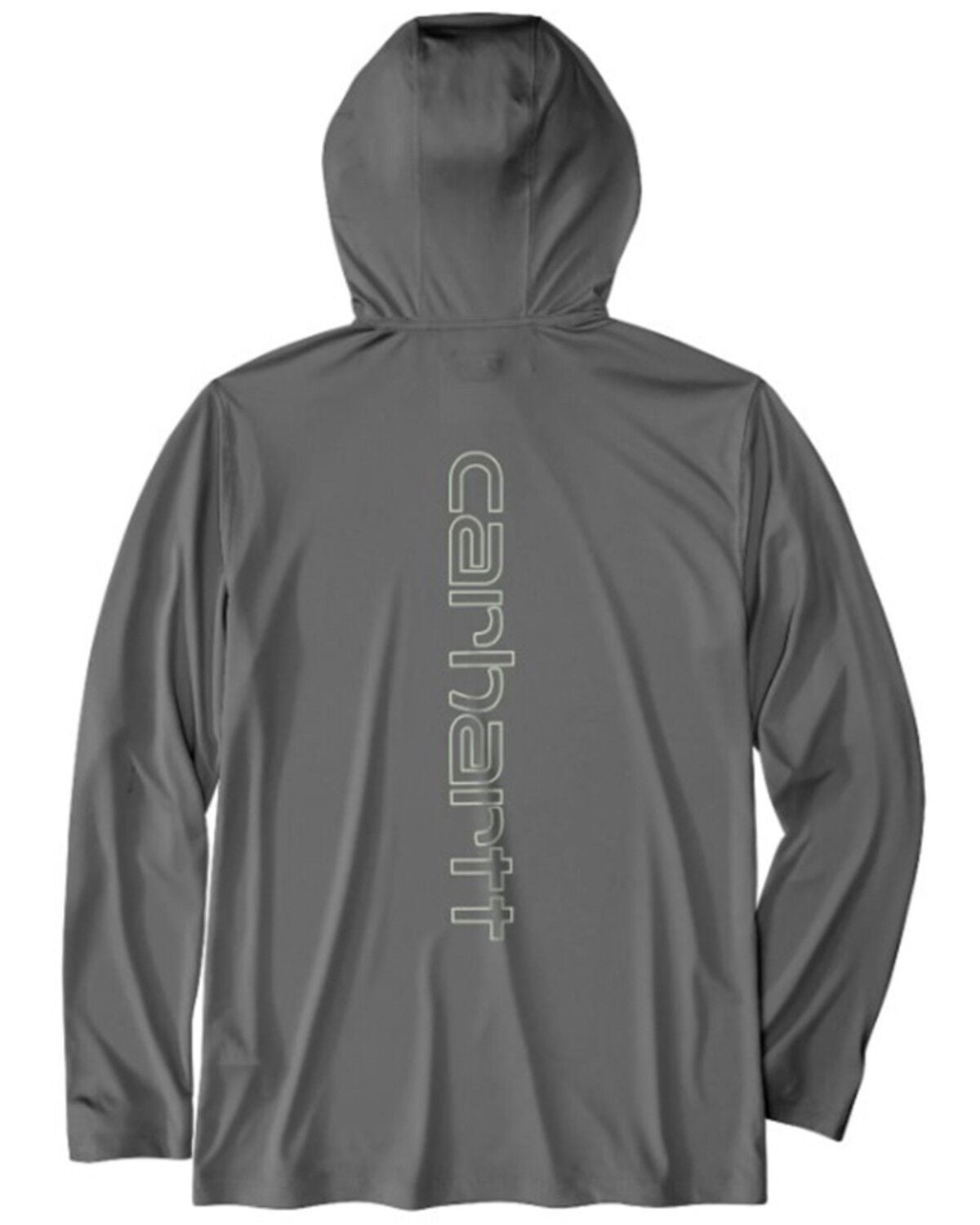 Image #3 - Carhartt Men's Force Sun Defender&trade; Lightweight Long Sleeve Hooded Graphic T-Shirt, Grey, hi-res