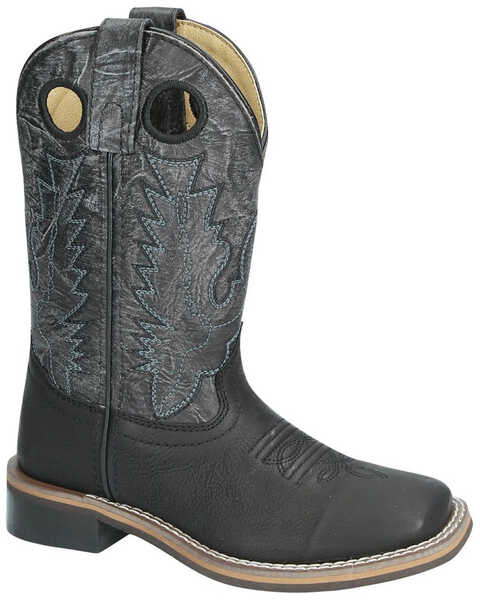 Smoky Mountain Boys' Duke Western Boots - Square Toe, Black, hi-res