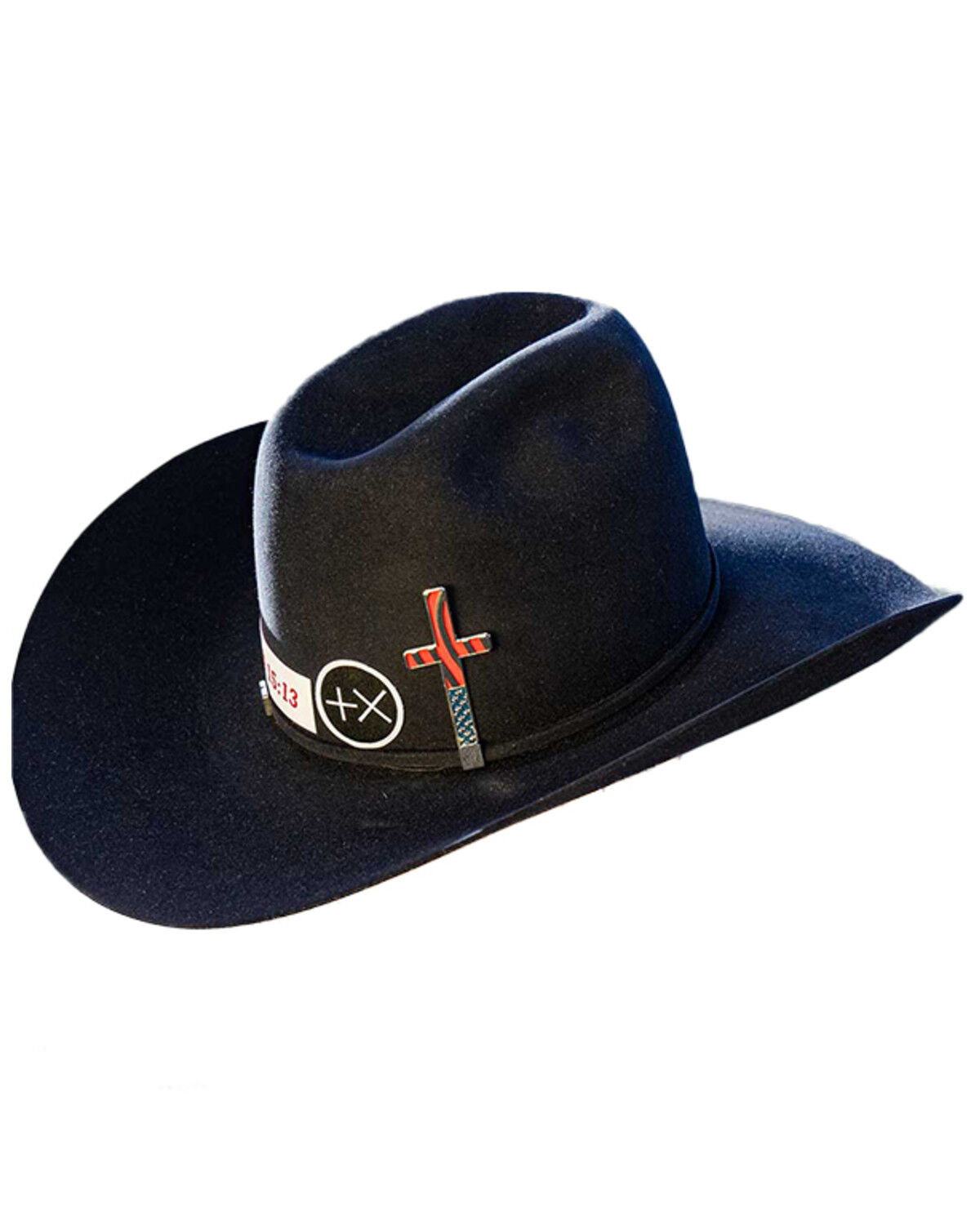 Image #1 - Montana Silversmiths Men's American Made Faith Hat Cross Accessory, Silver, hi-res