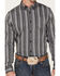 Image #3 - Cody James Men's Wiltern Striped Long Sleeve Button-Down Stretch Western Shirt, Grey, hi-res