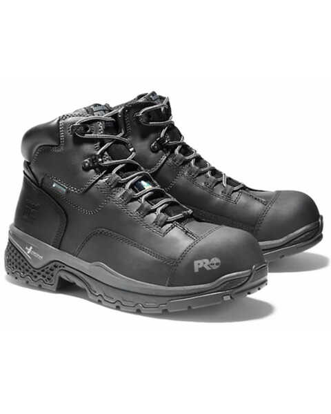 Timberland PRO Men's Bosshog 6" Lace-Up Waterproof Work Boots - Composite Toe , Black, hi-res