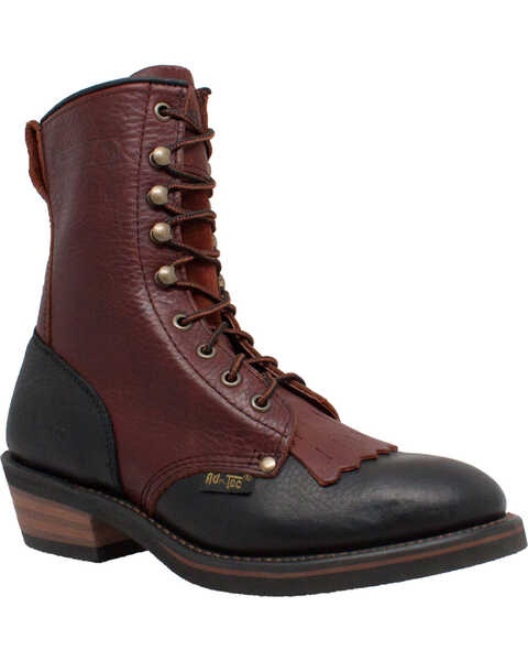 Ad Tec Women's 8" Tumbled Leather Packer Boots - Soft Toe, Multi, hi-res