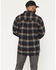 Image #4 - Thorogood Men's Plaid Print Heavyweight Long Sleeve Button-Down Flannel Shirt, Navy, hi-res