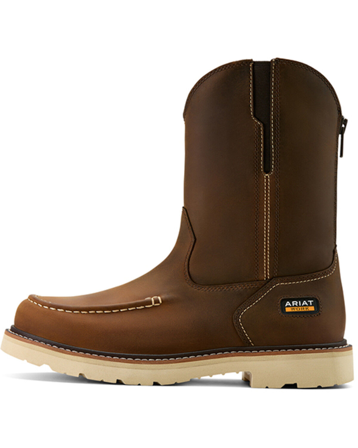 Image #2 - Ariat Men's Rebar Lift Pull-On Moc Work Boots - Soft Toe, Brown, hi-res