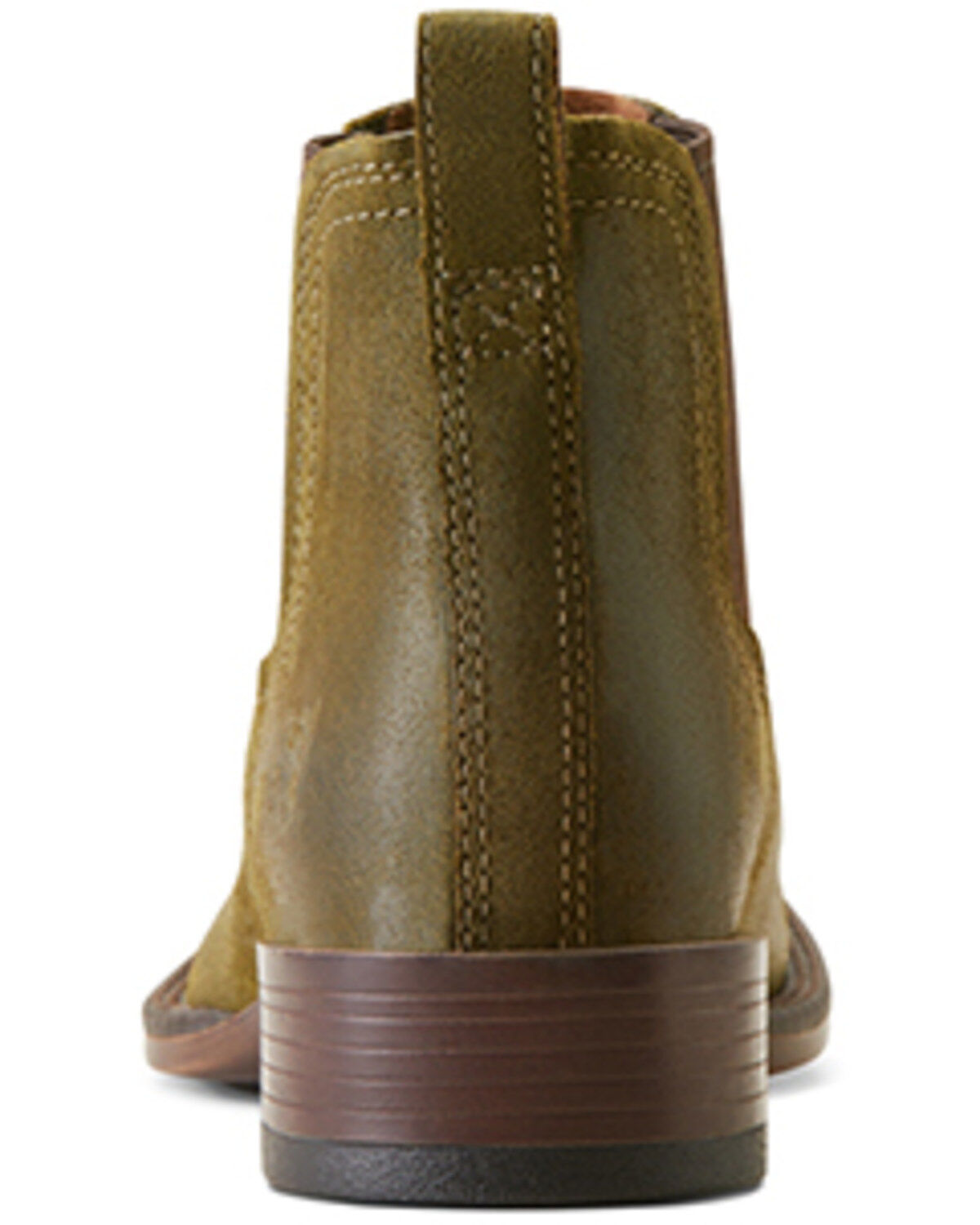 Image #3 - Ariat Men's Booker Ultra Suede Western Boots - Broad Square Toe, Green, hi-res