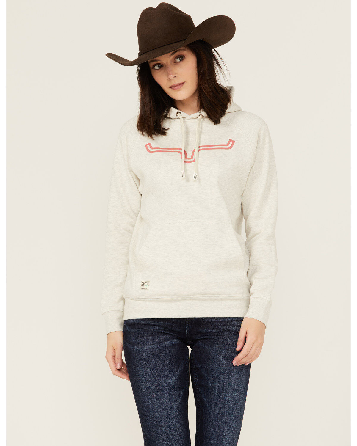 Image #1 - Kimes Ranch Women's Outlier Logo Hoodie, Oatmeal, hi-res