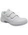 Ad Tec Men's Athletic White Adjustable Strap Uniform Work Shoes - Round Toe, White, hi-res